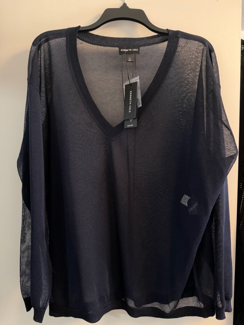 Kenneth Cole Sheer Sweater/Top NWT